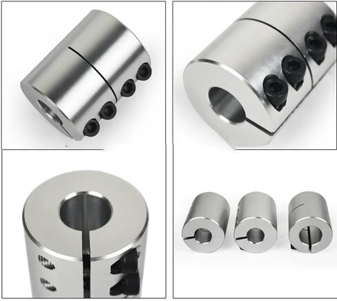 1pcs OD 40mm Rigid Shaft Coupling Length 50mm Bore 10mm 12mm 13mm 14mm 15mm 16mm 17mm 18mm Clamping Jaw Motor Shaft Joint(13 x 22 mm) in Kuwait