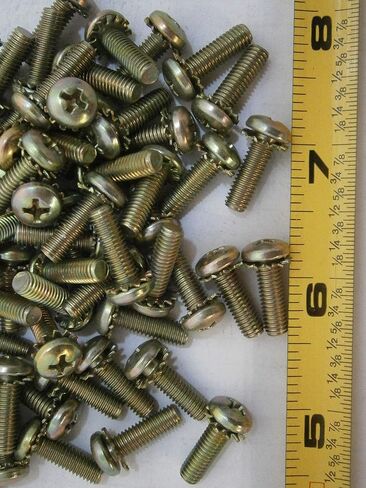 New Pack of Machine Screws 10/32 x 5/8 Phillips Pan Head Steel Yellow Lot of 50#527 Multi-Purpose Comprehensive Hardware Fastener Assortment Kit WnyNEH06757 in Saudi Arabia