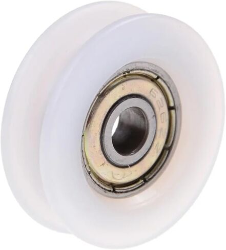 1pc 6 * 30 * 10mm U Groove Metal Shield Nylon Nylon Bulley Ball Ball Roller in Saudi Arabia