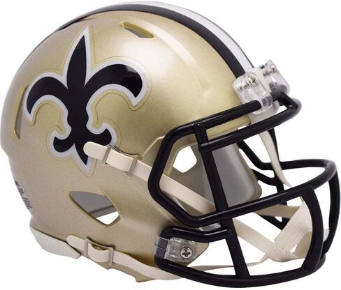 New Orleans Saints 1976-99 Throwback Replica Mini Helmet w/ Z2B Face Mask in Saudi Arabia