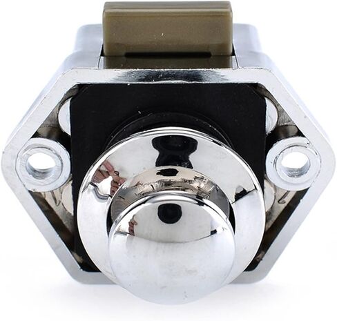 20mm Camper Car Push Lock Diameter RV Caravan Boat Motor Home Cabinet Drawer Latch Button Locks for Furniture Hardware 1Pcs(Brown) in Saudi Arabia