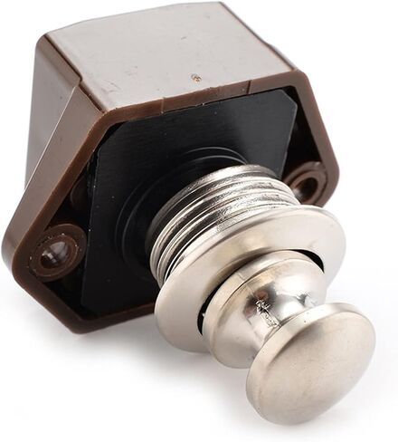 20mm Camper Car Push Lock Diameter RV Caravan Boat Motor Home Cabinet Drawer Latch Button Locks for Furniture Hardware 1Pcs(Brown) in Saudi Arabia