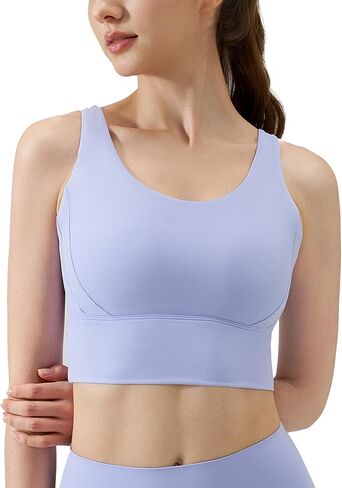 U-Back Sports Bra for Women Running Gym Sports Bra High Impact Sports Bras for Women Wirefree Padded Breathable Yoga Bra in Kuwait