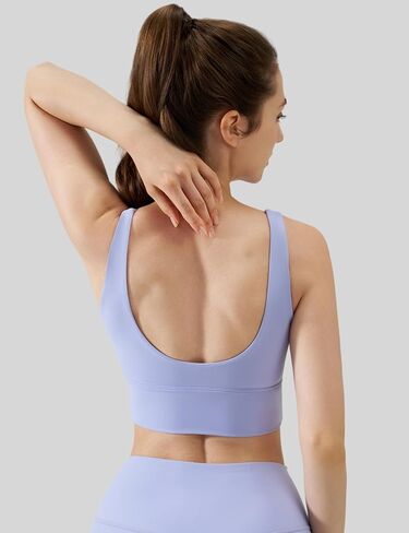 U-Back Sports Bra for Women Running Gym Sports Bra High Impact Sports Bras for Women Wirefree Padded Breathable Yoga Bra in Kuwait