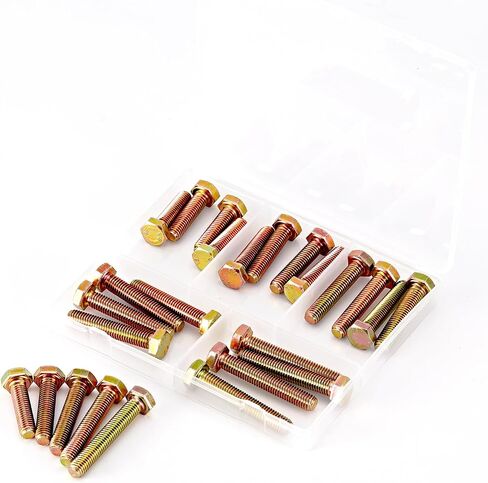 M8 x 60mm 65mm 70mm 75mm 80mm براغي سداسية سداسية ثقيلة ، مسامير رأس سداسية ، 8.8 سبيكة من الصلب ، الملمس المجلفن ، خيط كامل ، متري ، مجموعة تشويه 10pcs in Kuwait