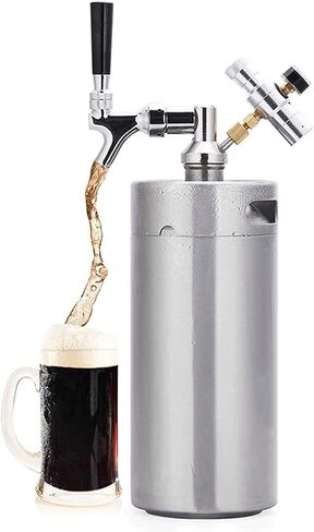 Beer Drinks Dispenser Portable Household Beer Dispenser, Economical for Beer Brewing,Storing Beverage Dispensers Home Bar Cask Ale Dispenser(5L) (3.6L) in Saudi Arabia