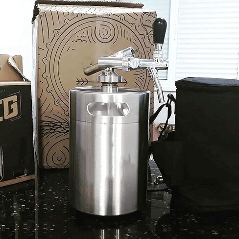 Beer Drinks Dispenser Portable Household Beer Dispenser, Economical for Beer Brewing,Storing Beverage Dispensers Home Bar Cask Ale Dispenser(5L) (3.6L) in Saudi Arabia