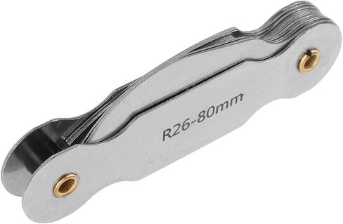 PRETYZOOM Portable Metal Radius Gauge Measuring Tool for Concave and Convex Arcs Accurate Radius Measurement Tool for Woodworking and Crafting Projects in Saudi Arabia