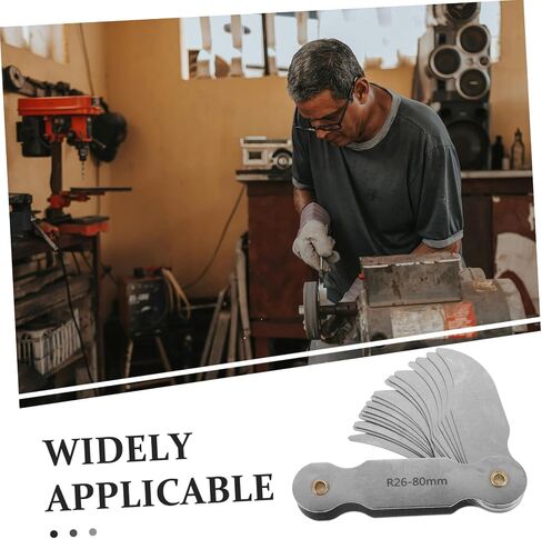 Cabilock Digital Radius Gauge Scale Ruler for Convex Concave Measuring Tool Metal Radius Gauge in Saudi Arabia