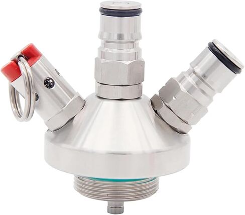 Mini Keg Ball Lock Dispenser تشمل 50 سم خرطوم السيليكون 304 موزع الفولاذ المقاوم للصدأ الرمح Homebrew (F) in Kuwait