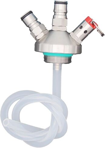 Mini Keg Ball Lock Dispenser تشمل 50 سم خرطوم السيليكون 304 موزع الفولاذ المقاوم للصدأ الرمح Homebrew (F) in Kuwait