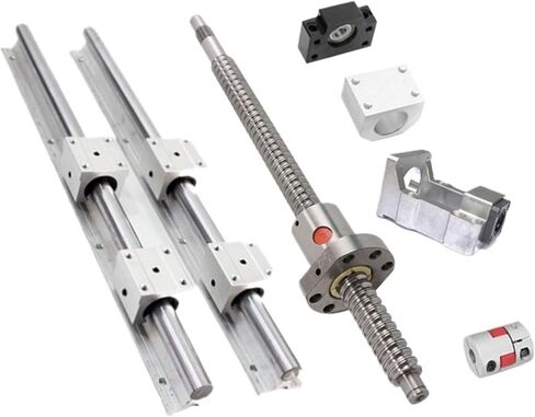 Double nut Ball Screw Control Machine Length 200mm-1000mm SFU1605 Ball Screw +Ball Nut+BKBF12 End Support+Coupling+DSG16H+ SBR16 Set Linear Rail(300mm) in Saudi Arabia
