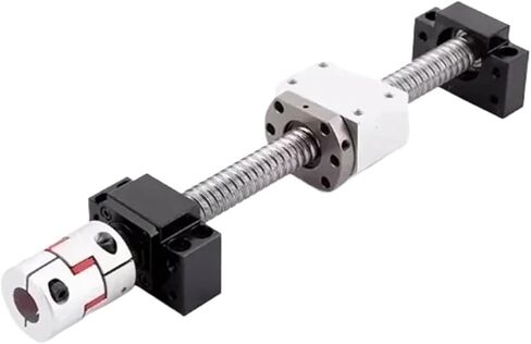 Screw Stainless Steel Ball Screw Ball Screw Double Nut DFU1605 Ball Screw Set Length 150-1000mm End Processing Coupler Nut for Stepper Servo Motor(350mm) in Saudi Arabia