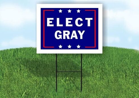 انتخاب Gray - علامة طريق Side Side Side Sign With Stand - Drainway Signs for Street ، Lawn ، Block ، House ، Real Estate - Synd Sign ، Sign Sign ، Signized Signage - 18 "× 24" in Saudi Arabia