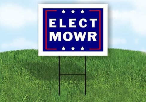 Elect Mowry - علامة طريق Single Side Sign Sign Signal مع STAND - علامات الممرات للشوارع ، العشب ، البلوك ، المنزل ، العقارات - علامات الفناء ، لافتات مخصصة ، لافتات شخصية - 18 "× 24" in Saudi Arabia