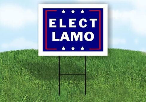 ELECT LAMON - Single Sided Yard Sign Road Sign with Stand - Driveway Signs for Street, Lawn, Block, House, Real Estate - Yard Signs, Custom Sign, Personalized Signage - 18" x 24" in Saudi Arabia