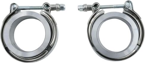 3.5 '' 'V Band Clamp 2pcs مع شفة الذكور أنثى الفولاذ المقاوم للصدأ تنضم 3.5 "OD in Saudi Arabia