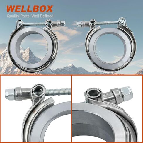 3.5 '' 'V Band Clamp 2pcs مع شفة الذكور أنثى الفولاذ المقاوم للصدأ تنضم 3.5 "OD in Saudi Arabia