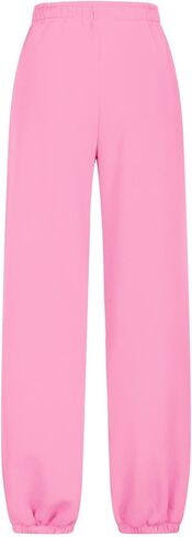 Sinzelimin Women's Jogger Pants Fashion Front Wrinkles Lace up Elastic Waist Baggy Comfy Casual Workout Sweatpant with Pocket in Kuwait