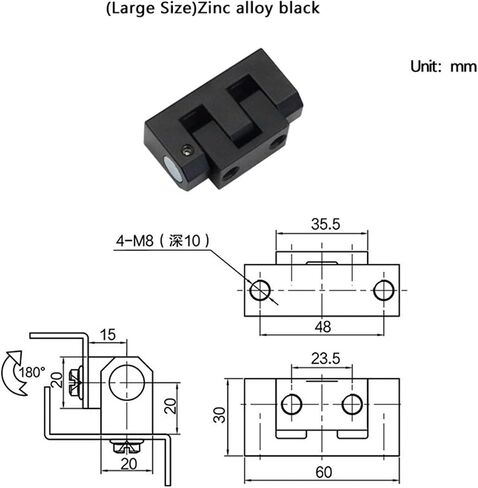 Heavy Duty Hinge for Industrial Machinery Equipment Cabinet Doors Stainless Steel Or Zinc Alloy Rotating Pivot Hinge 1Pcs(304 SS) in Saudi Arabia