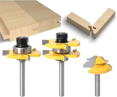 3 PCS 6MM 1/4 bit shank (3pcs 6.35mm shank) in Saudi Arabia