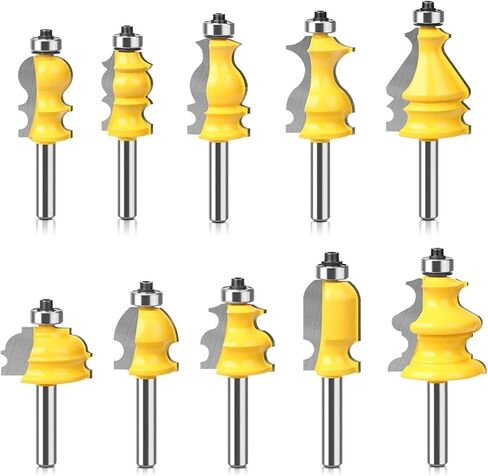 10pcs 8mm شانك بتات مطحنة in Saudi Arabia
