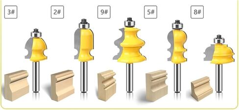 10pcs 8mm شانك بتات مطحنة in Saudi Arabia