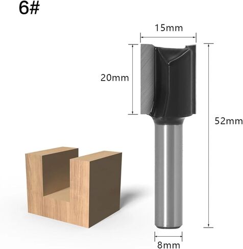 8mm Handle Round End Planer With 2 Slots Milling Cutter 1pcs(NO5) in Saudi Arabia