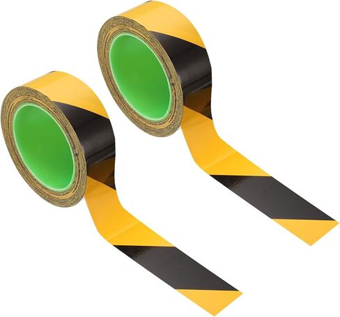 Patikil Safety Party Tape 4 بوصة × 108 قدم ، شريط شريط تحذير الشريط الشريط لعلامة الجدران الأرضية ، أصفر أسود in Saudi Arabia