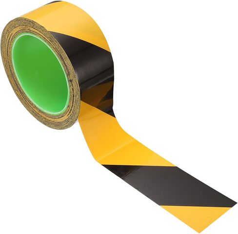 Patikil Safety Party Tape 4 بوصة × 108 قدم ، شريط شريط تحذير الشريط الشريط لعلامة الجدران الأرضية ، أصفر أسود in Kuwait