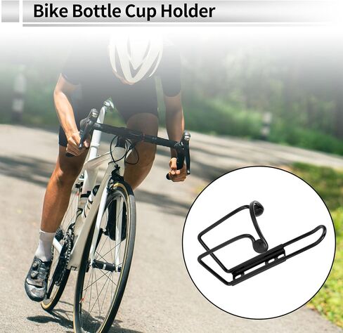 1 Pcs Universal Motorcycle Bike Drink Holder Motorbike Bicycle Water Bottle Cup Holder Black Aluminum Alloy in Saudi Arabia