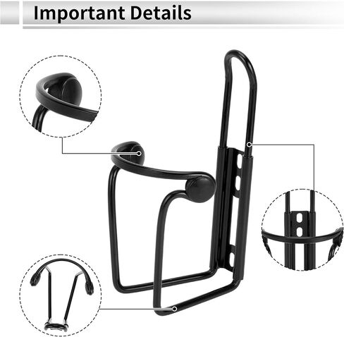 1 Pcs Universal Motorcycle Bike Drink Holder Motorbike Bicycle Water Bottle Cup Holder Black Aluminum Alloy in Saudi Arabia