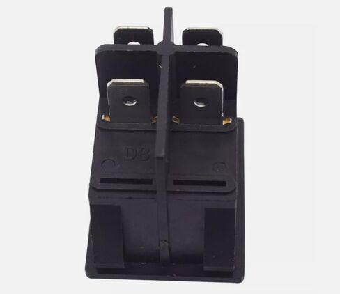 1PC LECI RS606 Rocker Switch 16A250V T105/55 2Position 4Pin Red مع مصباح in Saudi Arabia