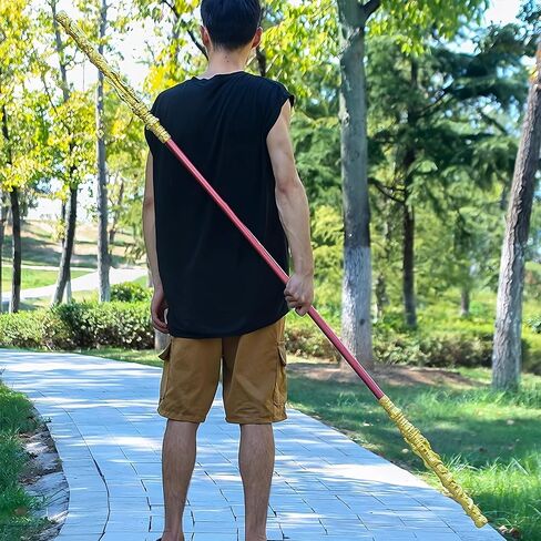 71 inch Long Black Myth Sun Wukong Staff, PU Material(High Strength Soft Rubber), Ruyi Jingu Bang, 1:1 Restoration of Reality, Sun Wukong Staff (Gold) in Saudi Arabia