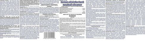 ChemCor Chemicals Lemon Odor Disinfectant 1 Gallon in Saudi Arabia