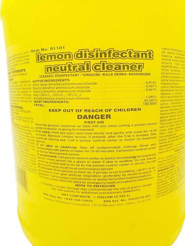 ChemCor Chemicals Lemon Odor Disinfectant 1 Gallon in Saudi Arabia