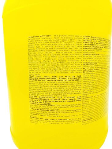 ChemCor Chemicals Lemon Odor Disinfectant 1 Gallon in Saudi Arabia