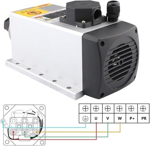 3.5kw air-Cooled Spindle Motor 7A 300Hz ER20 Chuck(3.5kw 380V ER20) in Saudi Arabia