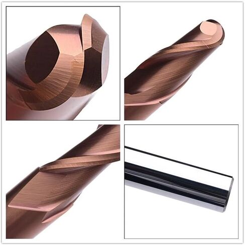 8mm 10mm Shank HRC55 Carbide End Mill Two Flutes Ball Nose Endmill R1 R2 R3 R4 R5 Woodworking Long Radius Router Bit CNC Milling Cutter(R3.0x150L) in Saudi Arabia