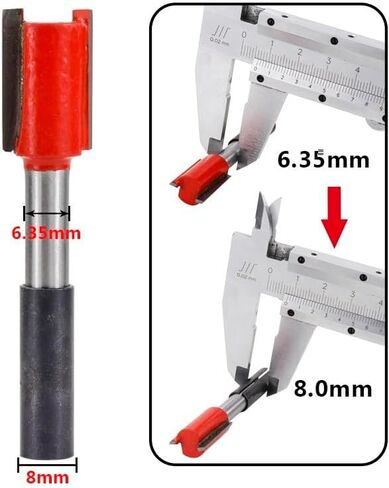 6mm 6.35mm 8mm 10mm 12mm 12.7mm CNC Router Bit High Precision Adapter Collet Milling Cutter Tool Adapters Holder(12mm to 8mm) in Saudi Arabia