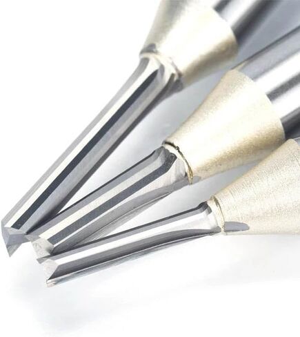 1/4 "1/2" شانك TCT أجهزة التوجيه المستقيمة على خشب الخشب نحت 2 قطع طحن الناي قطع الخشب كربيد CNC بت (5386) in Saudi Arabia