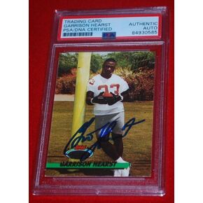 GARRISON HEARST Cardinals 49ERS Signed 1993 TOPPS Stadium Club Rookie Card PSA - Football Slabbed Autographed Rookie Cards in Kuwait
