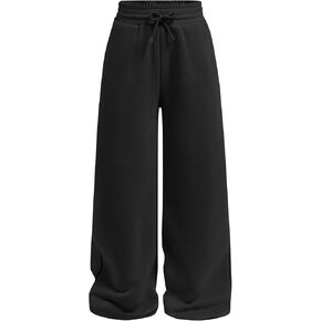 الفتيات على نطاق واسع ساق الساق فضفاضة سروال مرن الخصر السراويل السراويل in Kuwait