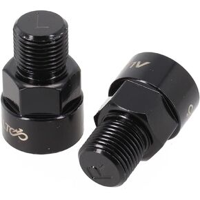 1 Pair Bicycle Pedal Extenders Adaptors, Fits for 9/16 inch Pedals & 1/2 inch Cranks Convert, for Bike Pedal Adapter, Black Bicycle Parts in Kuwait