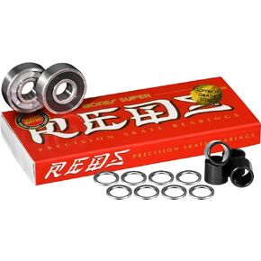 Bones Super Reds Skateboard Bearings 8 pk w/Spacers & Washers Bundle in Saudi Arabia