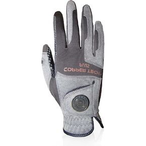 قفاز الجولف النحاسي للرجال-الفحم/الرمادي (COMBI)-حزمة واحدة-ملائمة الضغط ، التهاب المفاصل ، قبضة غير انزلاقية-معتمدة من USGA in Kuwait