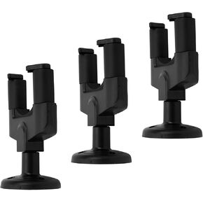 Fydun 3Pcs Guitar Wall, Hooks Plastic Black Universal Mounting Stand Brackets Multiple Stands for Ukulele Bass Accessories in Kuwait