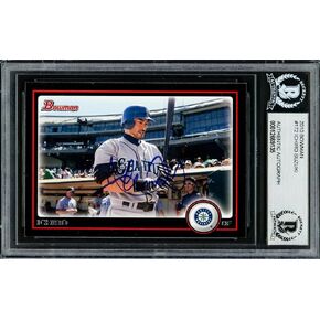 Ichiro Suzuki Motographed 2010 Bowman Card #172 Seattle Mariners Beckett Bas Stock #220272 - بطاقات موقعة بالبيسبول in Kuwait
