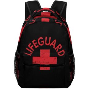 Lifeguard Classical Basic Travel Backpack Casual Shoulder Bag for Work Book Shopping in Saudi Arabia