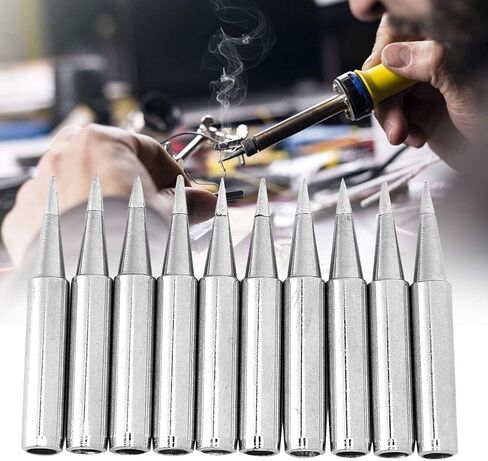 Soldering Iron Tip Set Quick Heating Long Life Easy Tin Copper Solder Tip Soldering Tip Tip Soldering Tool Accessory in Saudi Arabia